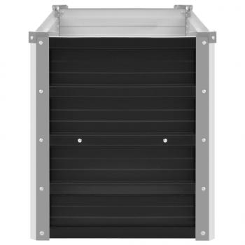 Garten-Hochbeet Anthrazit 100 x 40 x 45 cm Verzinkter Stahl