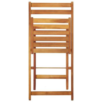 Gartentisch mit Hochbeet und 2 Stühlen Massivholz Akazie