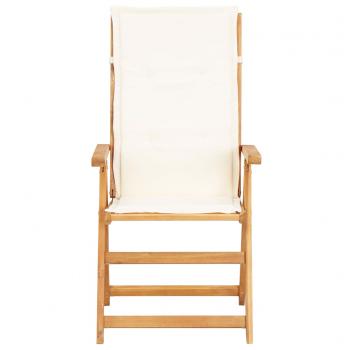 Verstellbare Gartenstühle 2 Stk. Braun Massivholz Akazie 