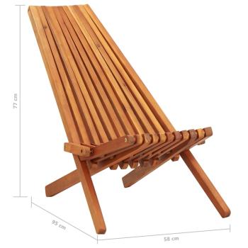 Garten-Liegestuhl Klappbar Massivholz Akazie