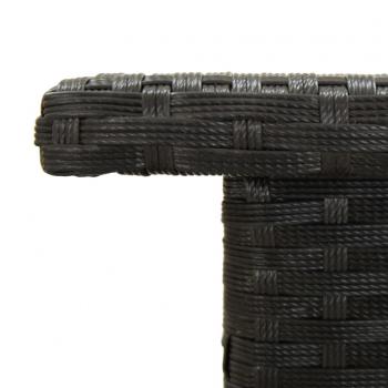 Beistelltisch Schwarz 50x50x47 cm Poly Rattan