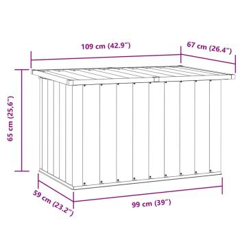 Gartenbox Grau 109x67x65 cm