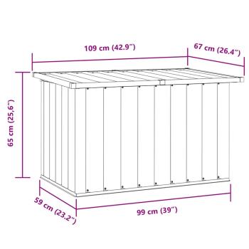 Gartenbox Braun 109x67x65 cm