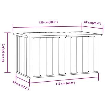 Gartenbox Anthrazit 129x67x65 cm