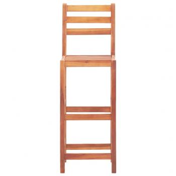 Barhocker 2 Stk. Massivholz Akazie 