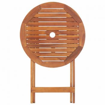 Gartentisch Klappbar 60x75 cm Massivholz Akazie
