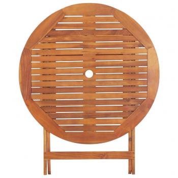 Gartentisch Klappbar 90x75 cm Massivholz Akazie