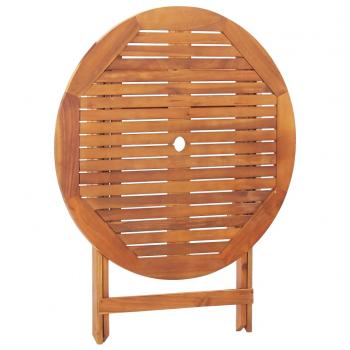 Gartentisch Klappbar 90x75 cm Massivholz Akazie