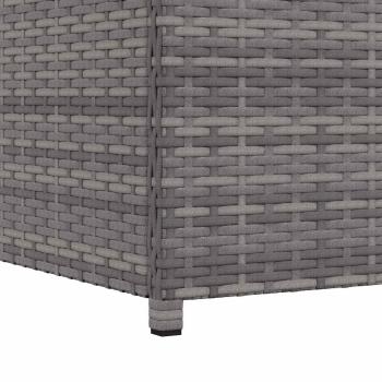 Garten-Auflagenbox Grau 120x50x60 cm Poly Rattan
