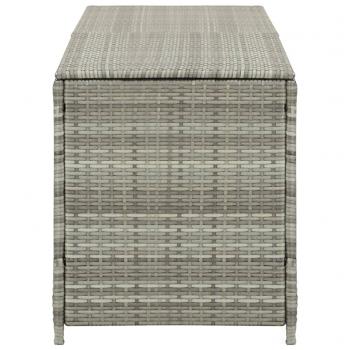 Gartenbox Poly Rattan 200x50x60 cm Grau