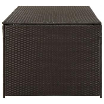 Gartenbox Poly Rattan 180x90x70 cm Braun