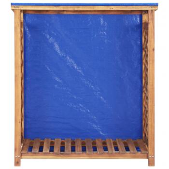 Kaminholzregal 105x38x115 cm Akazie Massivholz 