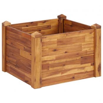 Garten-Hochbeet 60 x 60 x 44 cm Massivholz Akazie