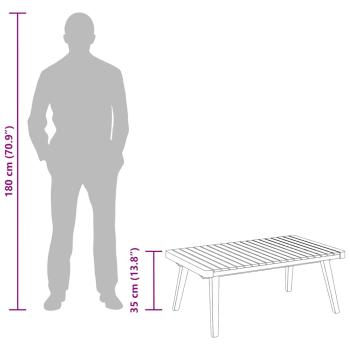 Garten-Couchtisch 90x55x35 cm Massivholz Akazie