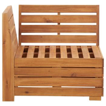 Modular-Sofa-Eckelement 1 Stk. mit Kissen Akazien Massivholz