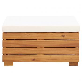 ARDEBO.de - Modular-Fußhocker 1 Stk. mit Kissen Massivholz Akazie