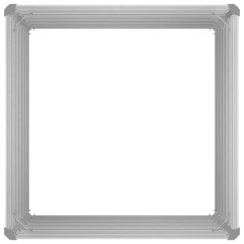 Hochbeet 100 x 100 x 77 cm Verzinkter Stahl Grün