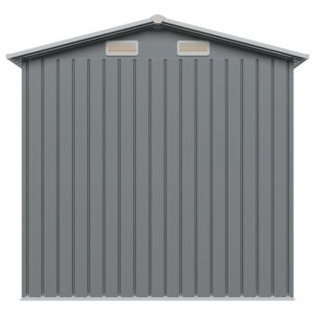 Gartenschuppen Anthrazit Stahl 204 x 132 x 186 cm