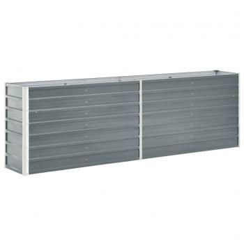 ARDEBO.de - Hochbeet Verzinkter Stahl 240x40x77 cm Grau