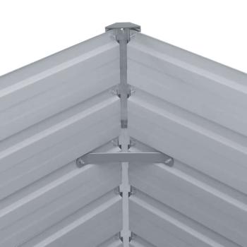 Hochbeet Verzinkter Stahl 240x40x77 cm Grau