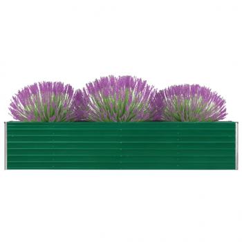 ARDEBO.de - Garten-Hochbeet Verzinkter Stahl 320×40×45 cm Grün 