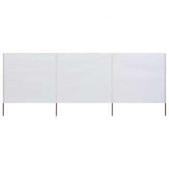 ARDEBO.de - 3-teiliges Windschutzgewebe 400 x 160 cm Sandweiß