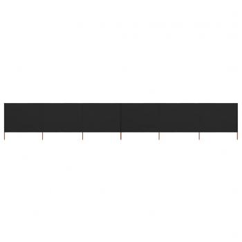 ARDEBO.de - 6-teiliges Windschutzgewebe 800 x 160 cm Schwarz