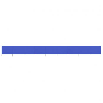 ARDEBO.de - 9-teiliges Windschutzgewebe 1200 x 120 cm Azurblau