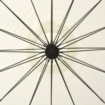 Ampelschirm Weiß 3 m Aluminium-Mast
