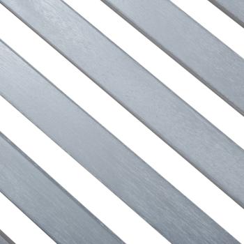 ARDEBO.de - Gartenbank 2-Sitzer 120 cm Grau Massivholz Eukalyptus