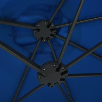 Sonnenschirm mit Aluminium-Mast 460x270 cm Blau