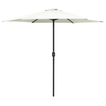 ARDEBO.de - Sonnenschirm mit Aluminium-Mast 270 x 246 cm Sandweiß