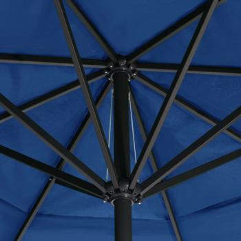 Sonnenschirm mit Aluminium-Mast 500 cm Azurblau 