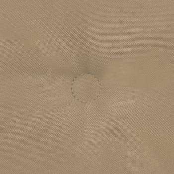 Gartenstuhlauflagen für Hochlehner 4Stk. Beige 120x50x3cm Stoff