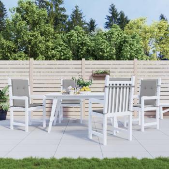 ARDEBO.de - Gartenstuhlauflagen für Niedriglehner 4 Stk. Grau Oxford-Gewebe