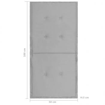 Gartenstuhlauflagen für Niedriglehner 4 Stk. Grau Oxford-Gewebe