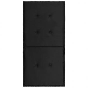 Gartenstuhlauflagen für Niedriglehner 2 Stk. Schwarz 100x50x3cm