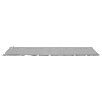 Gartenbank-Auflage Grau 200x50x3 cm Oxford-Gewebe