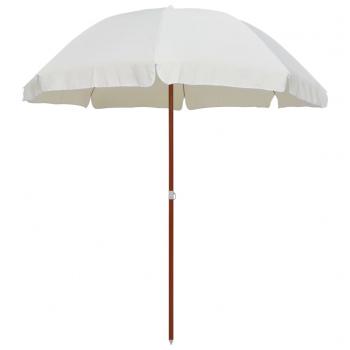 ARDEBO.de - Sonnenschirm mit Stahlmast 240 cm Sandfarben