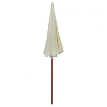 Sonnenschirm mit Stahlmast 240 cm Sandfarben