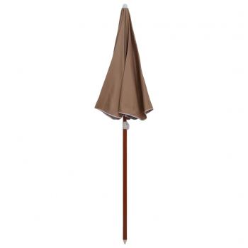 Sonnenschirm mit Stahlmast 180 cm Taupe