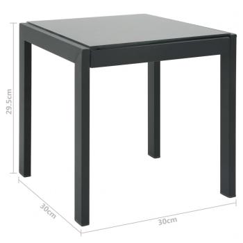 Sonnenliegen 2 Stk. mit Tisch Textilene und Stahl