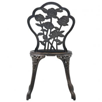3-tlg. Bistro-Set Aluminiumguss
