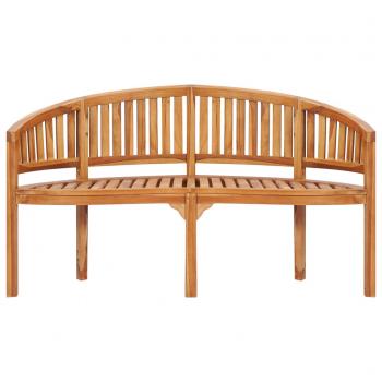 Bananenbank 151 cm Massivholz Teak