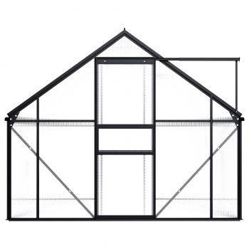 ARDEBO.de - Gewächshaus Anthrazit Aluminium 4,75 m²