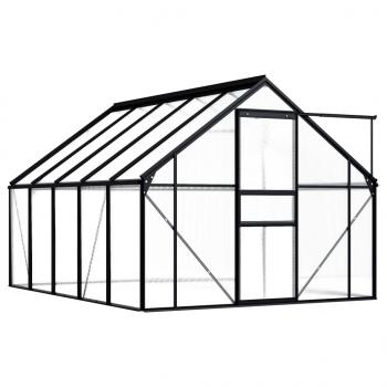 ARDEBO.de - Gewächshaus Anthrazit Aluminium 5,89 m²