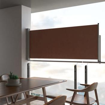 ARDEBO.de - Ausziehbare Seitenmarkise 100x300 cm Braun 