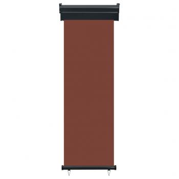 Balkon-Seitenmarkise 65x250 cm Braun