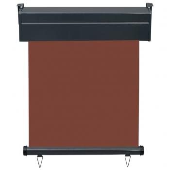 Balkon-Seitenmarkise 65x250 cm Braun