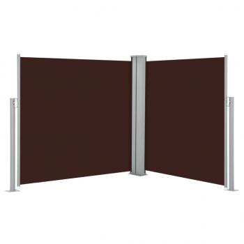 Ausziehbare Seitenmarkise Braun 120 x 600 cm